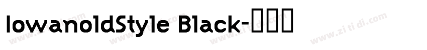 IowanoldStyle Black字体转换